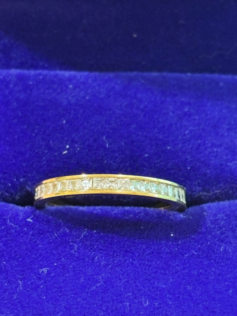 Classic Gold filled Channel-Set cz Band size 6